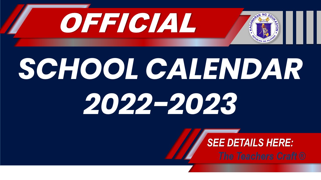 School Calendar 2022 2023 The Teachers Craft